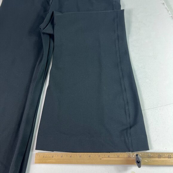 Spanx Super Smooth Pants Women's 34x26* Ponte Flare Crop Front Seam Black Tag 1X - Picture 10 of 16